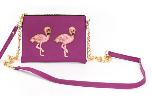 Image Title Tea & Tequila Holbox Pink Flamingo Bag